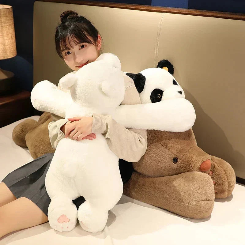 Osito de peluche gigante y abrazable de panda y oso polar