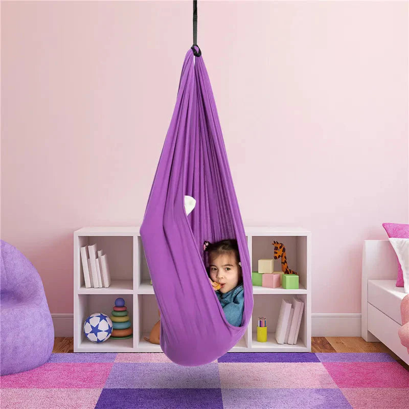 Hamaca terapéutica sensorial para niños – Hamaca interior relajante para enfoque y relajación