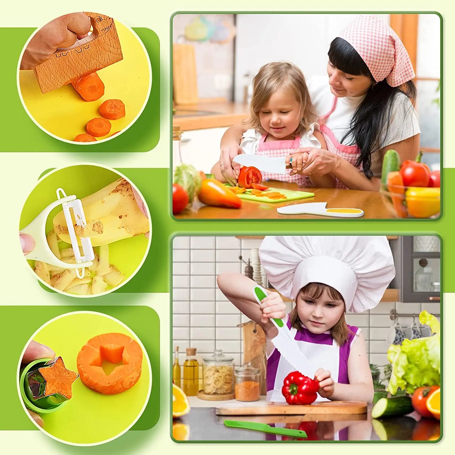 Set de Chef Junior - Corte seguro - Set de cocina para niños