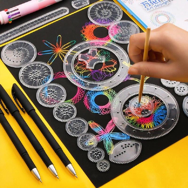 Juego de Dibujo de Spirografo Clásico - Creatividad Suprema para Niños