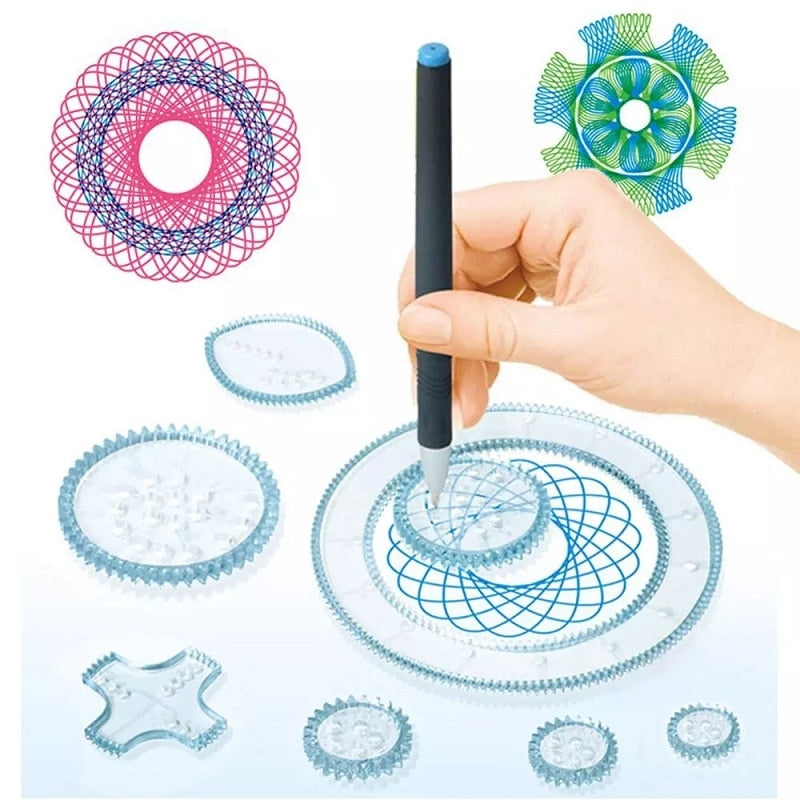 Juego de Dibujo de Spirografo Clásico - Creatividad Suprema para Niños