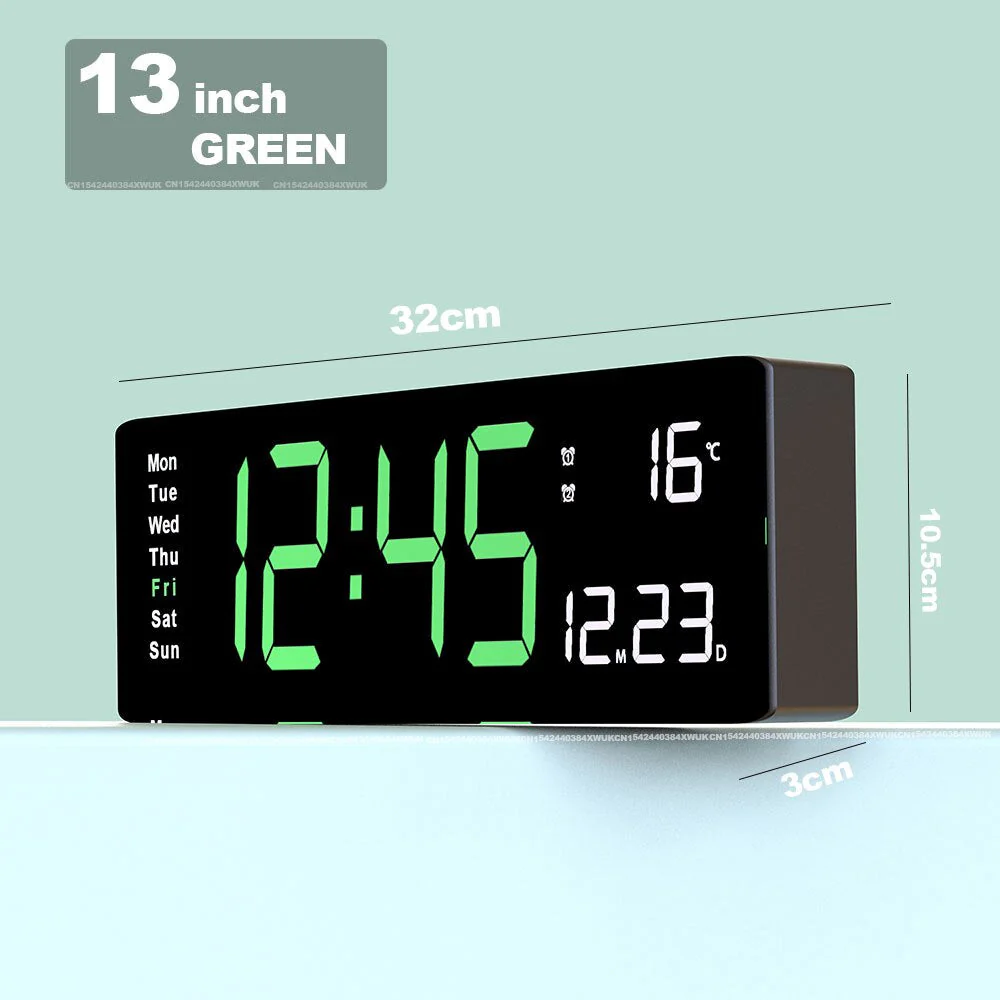 Reloj Digital Acrílico Colorido | Reloj LED Moderno con USB