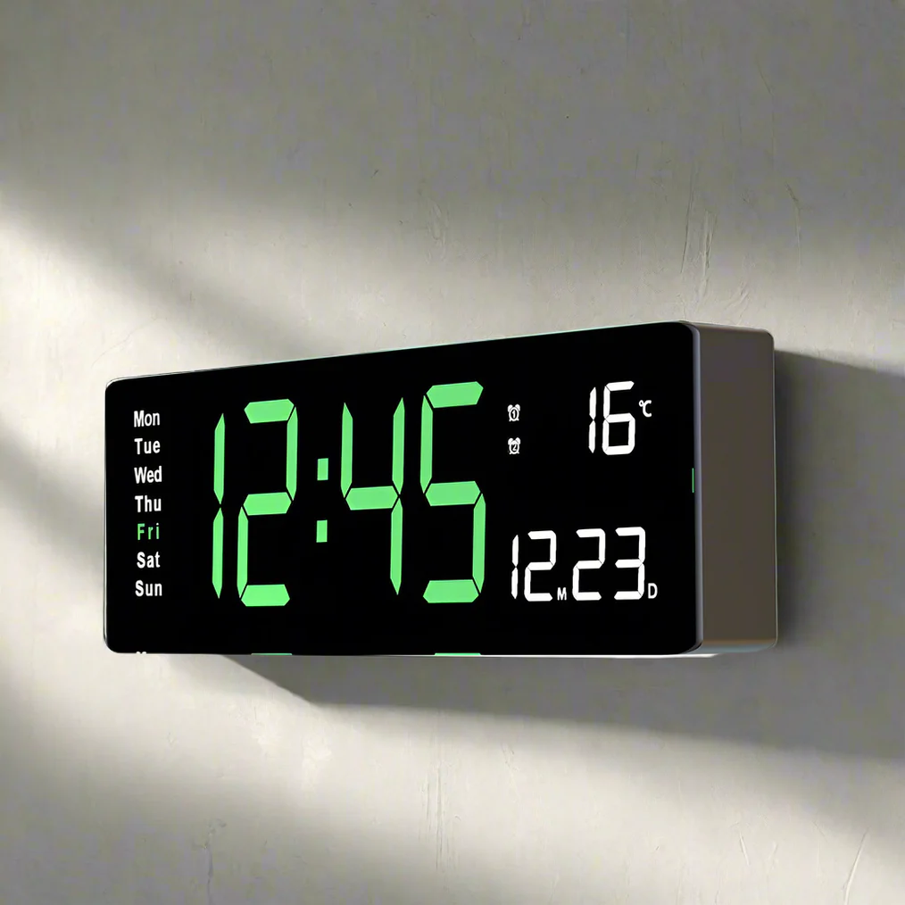 Reloj Digital Acrílico Colorido | Reloj LED Moderno con USB