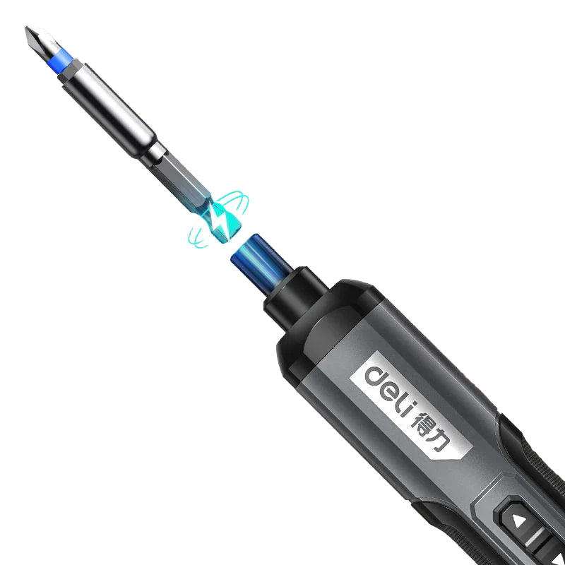 Kompakt Mini Destornillador Eléctrico y Juego de Brocas – Potencia Inalámbrica