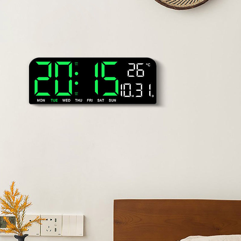 Reloj despertador digital LED de género neutro con gran pantalla HD