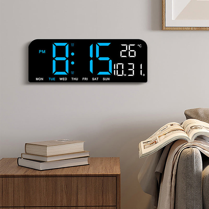 Reloj despertador digital LED de género neutro con gran pantalla HD