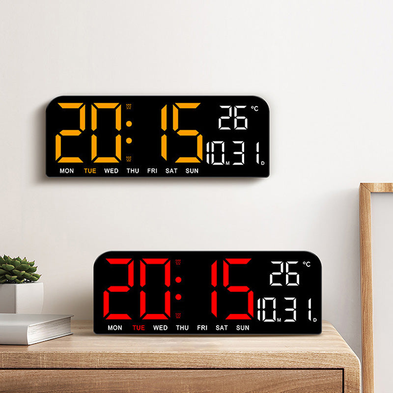 Reloj despertador digital LED de género neutro con gran pantalla HD