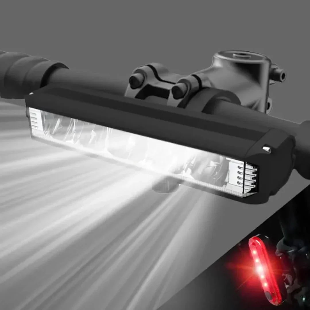 Luz Delantera para Bicicleta - 1400 Lúmenes | Resistente a la Intemperie | Recargable por USB