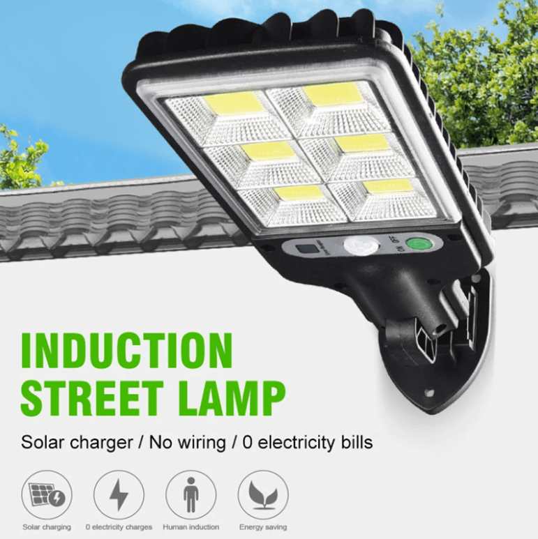 Luz de Inundación Solar Impermeable y Potente con Sensor de Movimiento para Uso Exterior