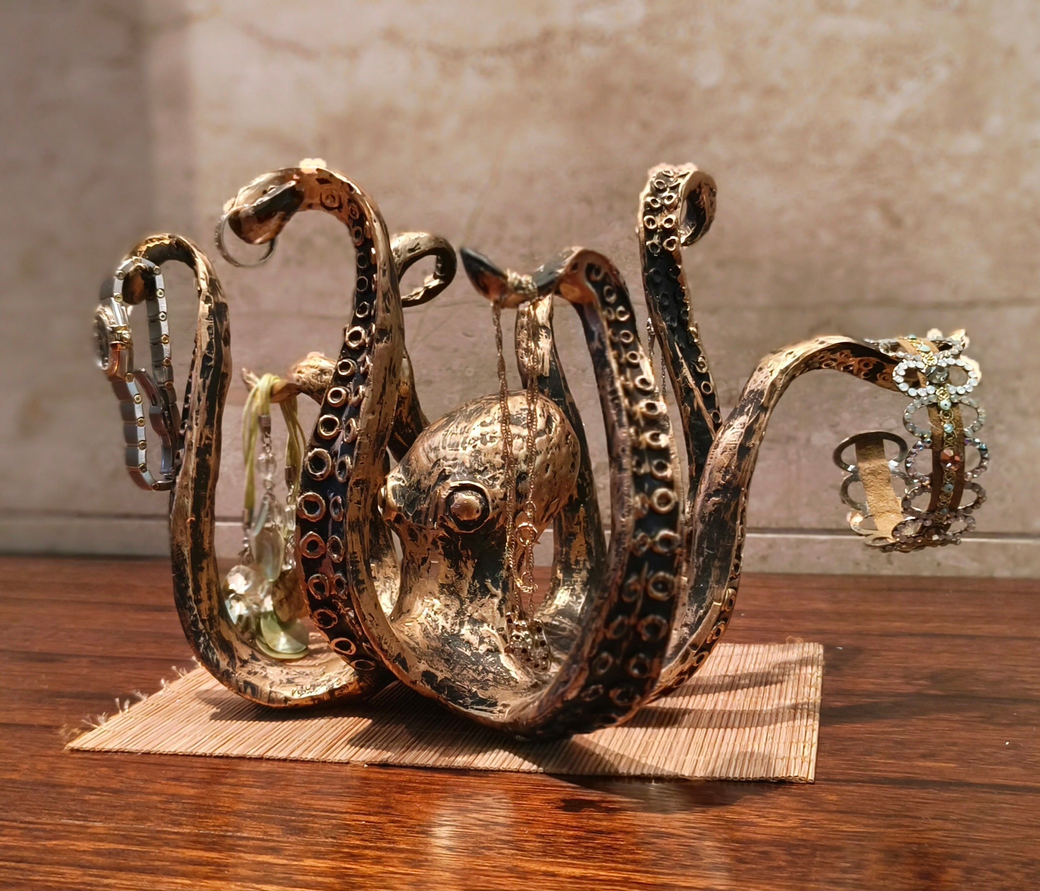 Krukky - Soporte para tazas rústico inspirado en pulpos
