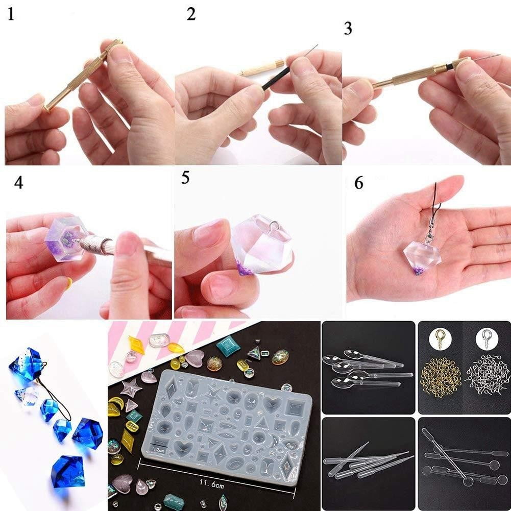 Conjunto Creativo de Moldes de Resina DIY para Joyas Únicas