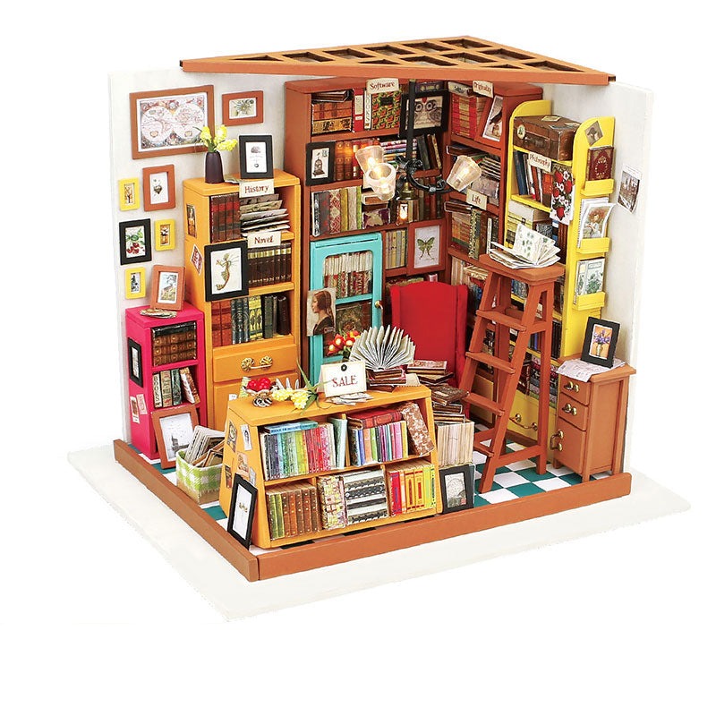 Juego de Casa Miniatura DIY Creativo de Madera para Decoración del Hogar y Hobby