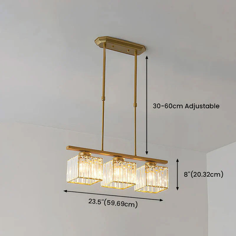Lámpara colgante de diseño moderno con múltiples fuentes de luz para comedores y cocinas