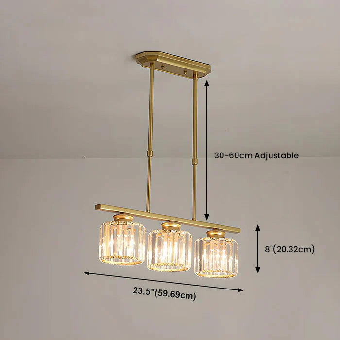 Lámpara colgante de diseño moderno con múltiples fuentes de luz para comedores y cocinas