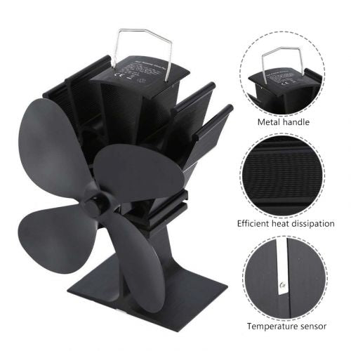 Ventilador de Chimenea Alimentado por Calor - ¡Calienta tu Hogar de Manera Más Eficiente!