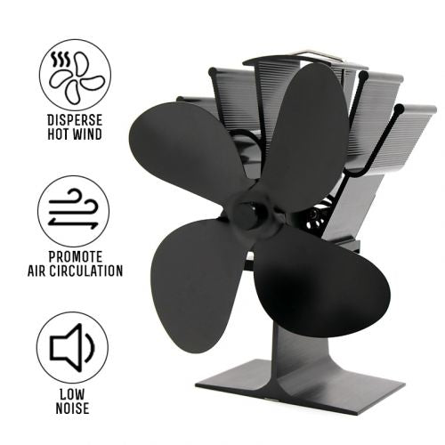 Ventilador de Chimenea Alimentado por Calor - ¡Calienta tu Hogar de Manera Más Eficiente!