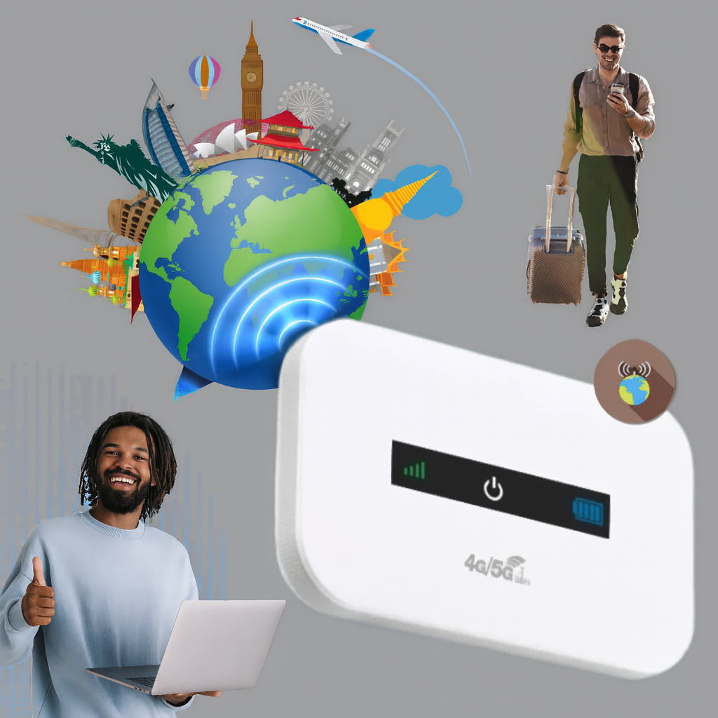 Router Wi-Fi portátil – acceso a internet en movimiento