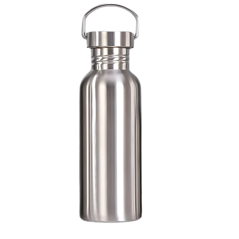 Botella de Agua de Acero Inoxidable a Prueba de Fugas con Tapa de Bambú