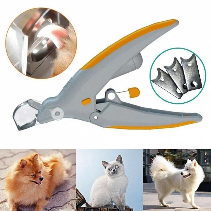 Cortador de Uñas para Mascotas con Luz LED