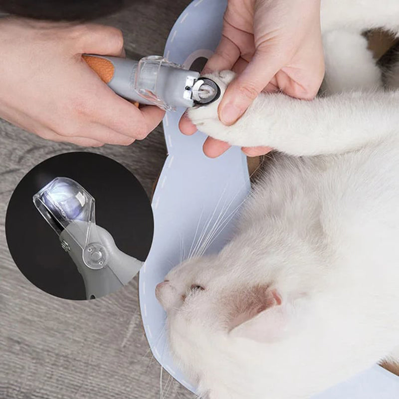 Cortador de Uñas para Mascotas con Luz LED