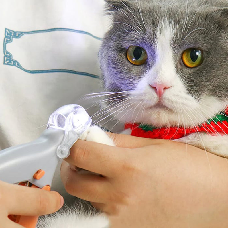 Cortador de Uñas para Mascotas con Luz LED