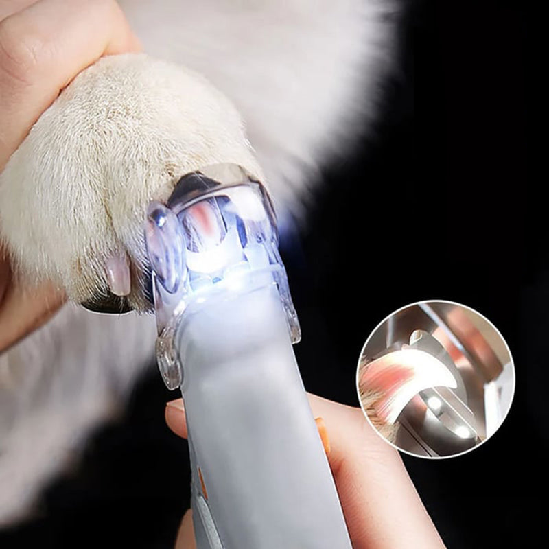 Cortador de Uñas para Mascotas con Luz LED