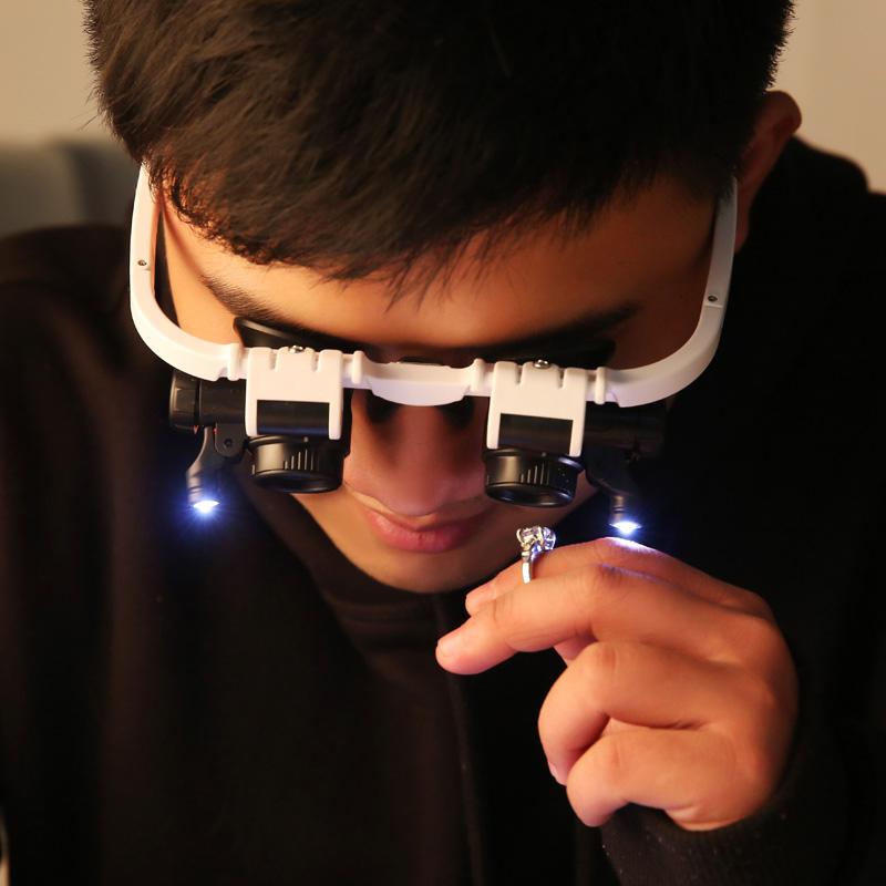 Gafas de Aumento LED con Lentes Intercambiables