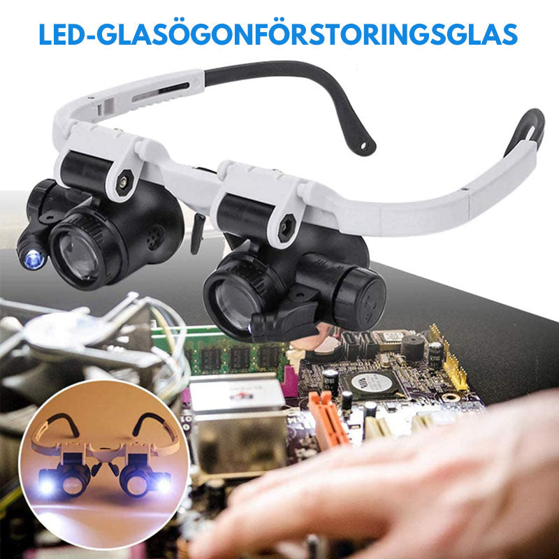 Gafas de Aumento LED con Lentes Intercambiables