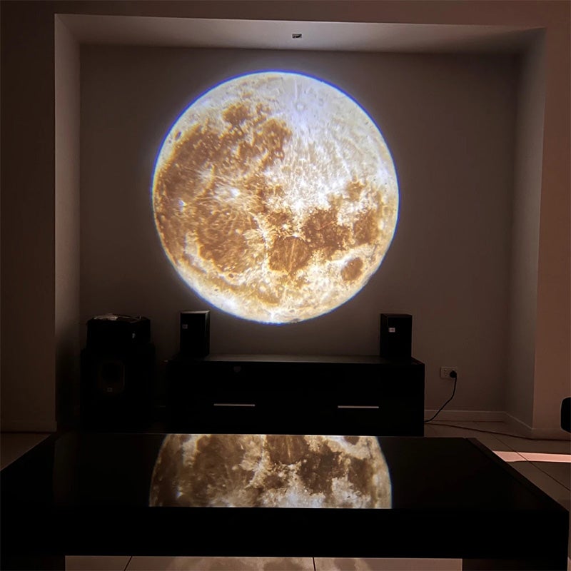 Lámpara LED para niños y adultos - Proyector de Luna y Tierra