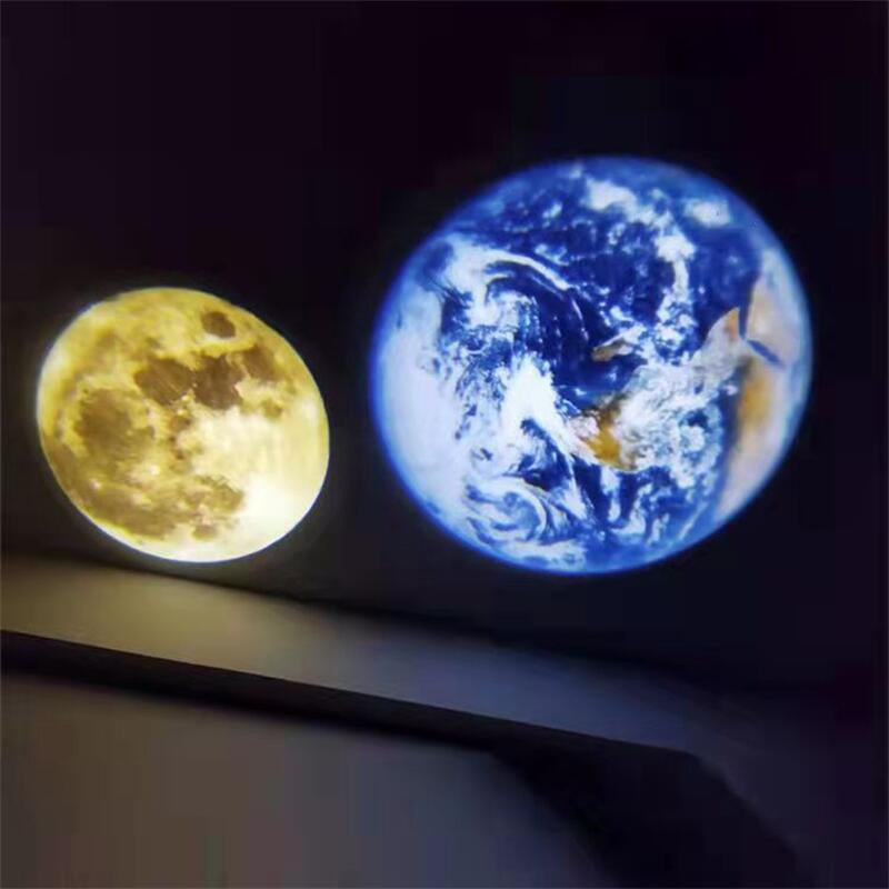 Lámpara LED para niños y adultos - Proyector de Luna y Tierra