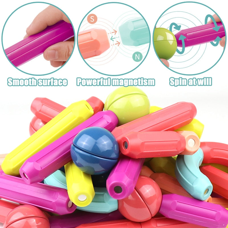 Bloques Magnéticos para Niños - Juguete Creativo