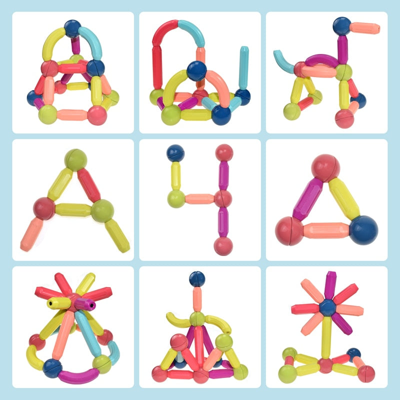 Bloques Magnéticos para Niños - Juguete Creativo