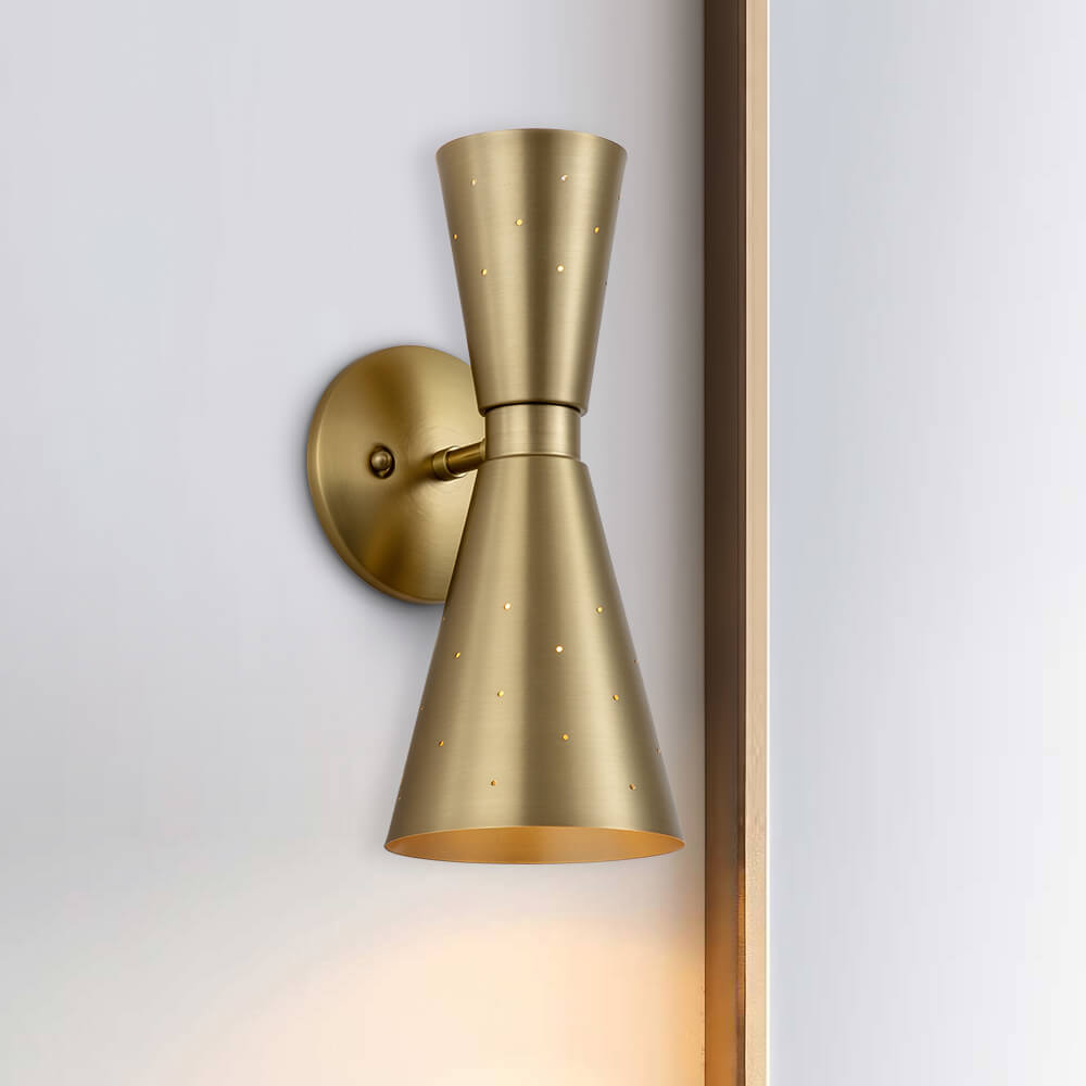 Brassica | Aplique de pared en forma de cono doble