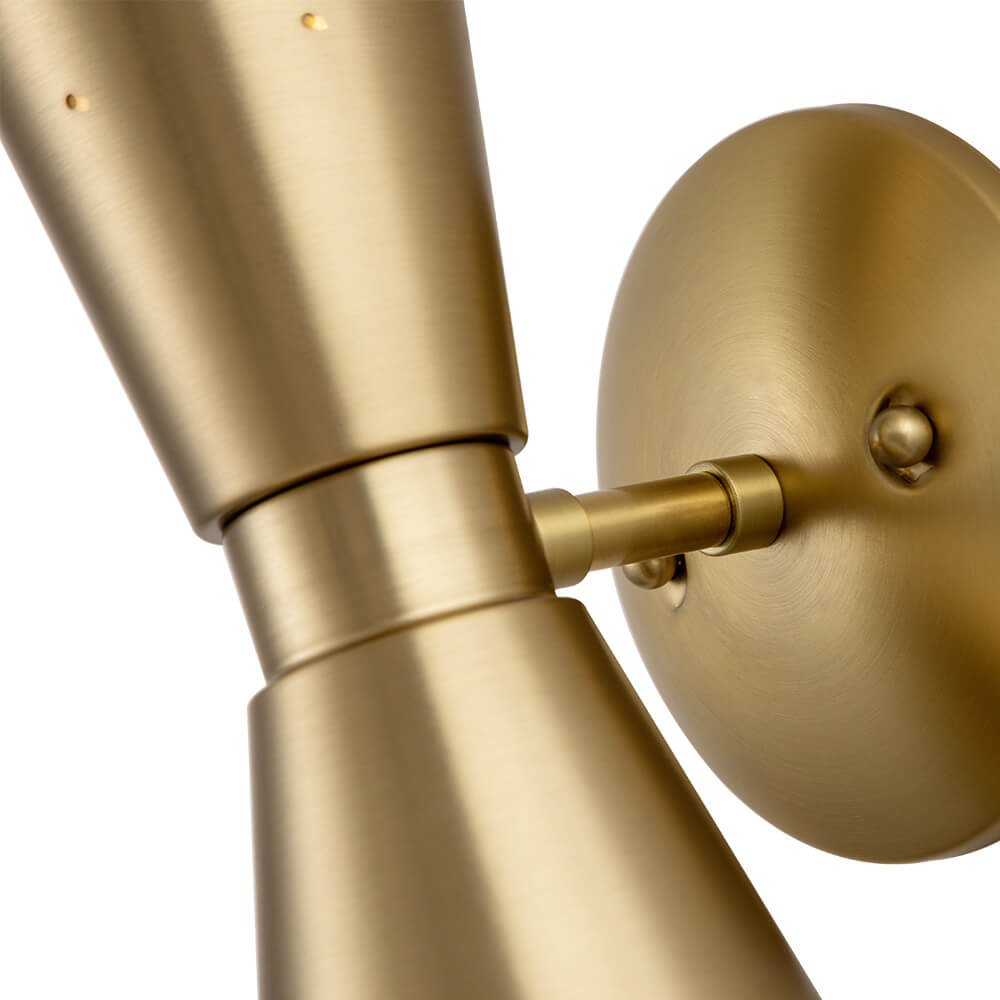 Brassica | Aplique de pared en forma de cono doble