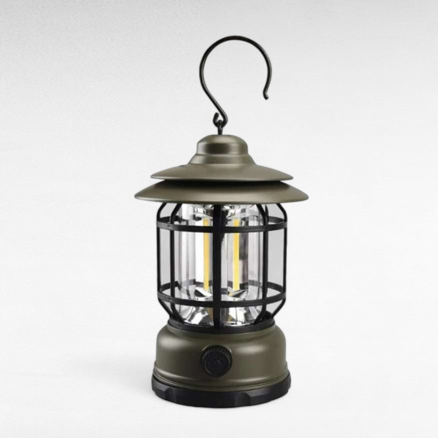 Linterna Camping Recargable LightMate – LED de Estilo Vintage con Luz Regulable