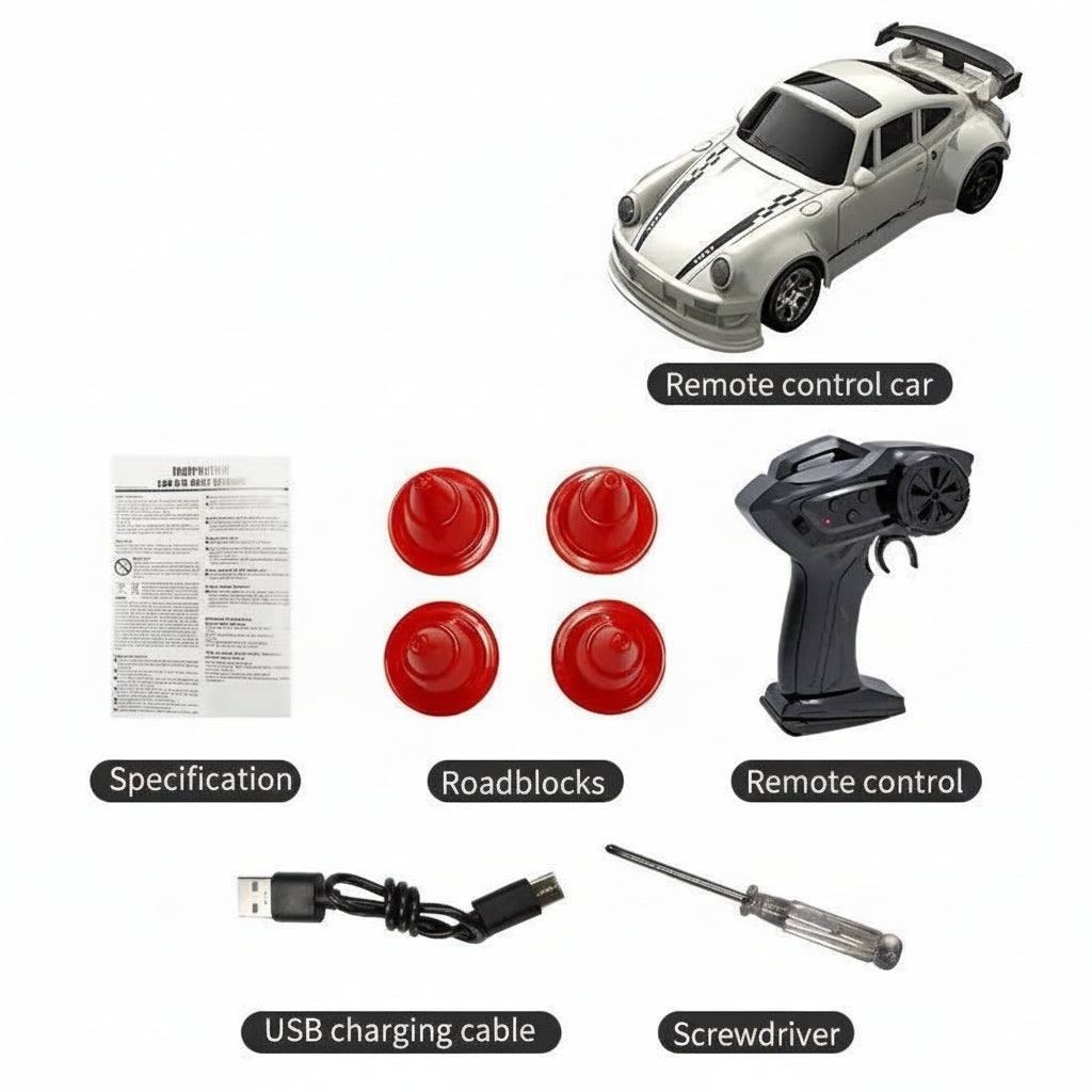 Liten 1:64 Coche RC Drift para Maniobras Precisas