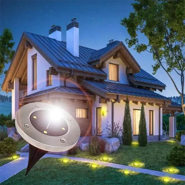 Lámpara solar decorativa para caminos exteriores (x4)