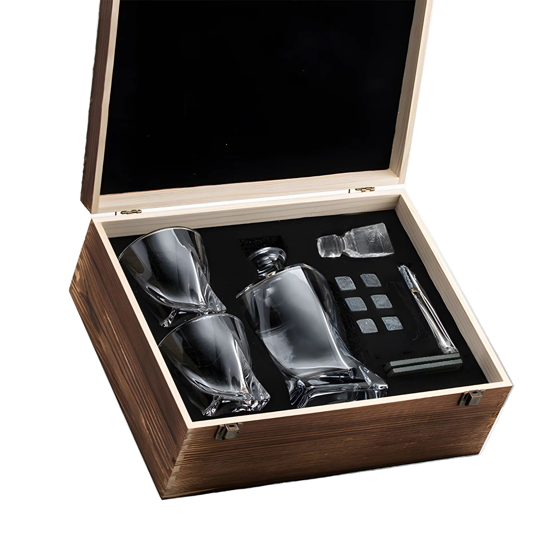 Conjunto de Decantador de Whisky y Vasos para Verdaderos Conocedores