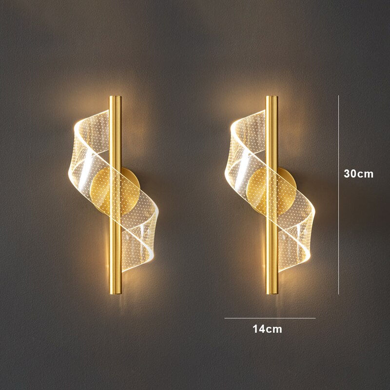 Lámpara de Pared de Vidrio Lujosa - Elegante Candelabro de Vidrio LED