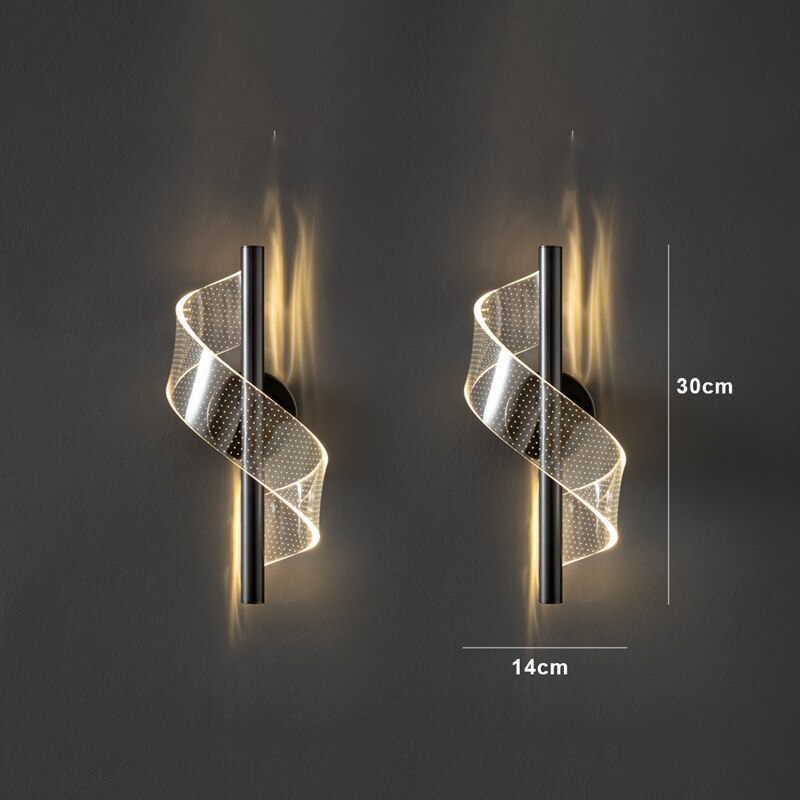 Lámpara de Pared de Vidrio Lujosa - Elegante Candelabro de Vidrio LED