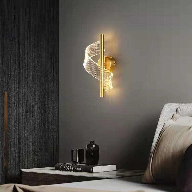 Lámpara de Pared de Vidrio Lujosa - Elegante Candelabro de Vidrio LED