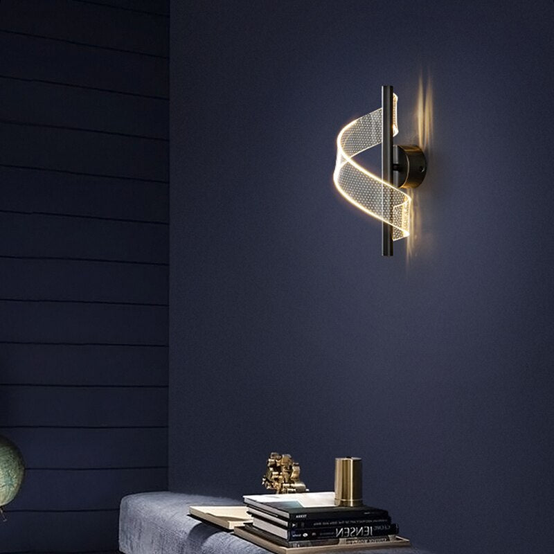 Lámpara de Pared de Vidrio Lujosa - Elegante Candelabro de Vidrio LED