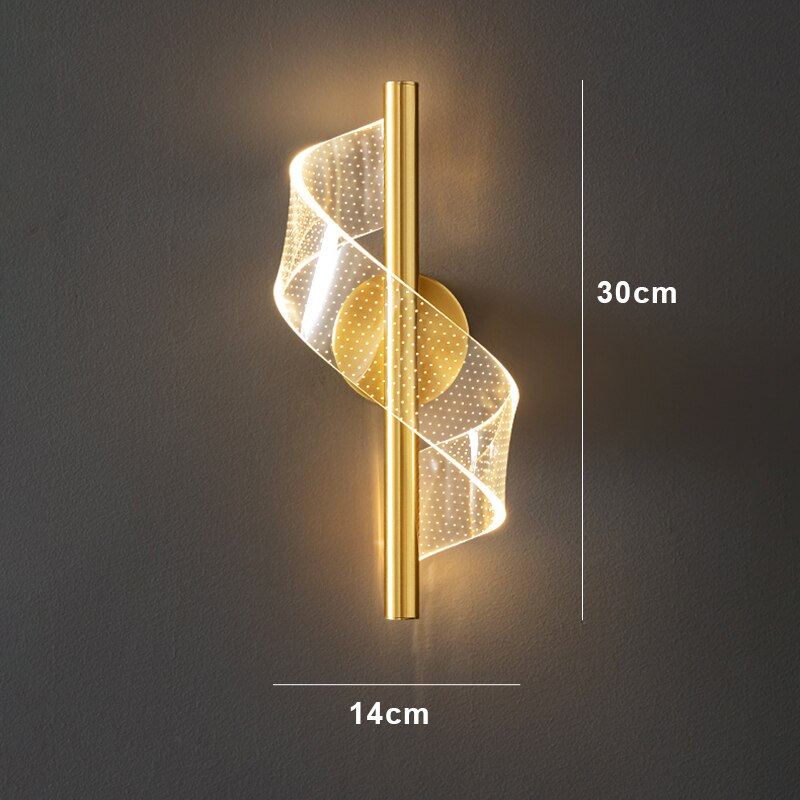 Lámpara de Pared de Vidrio Lujosa - Elegante Candelabro de Vidrio LED