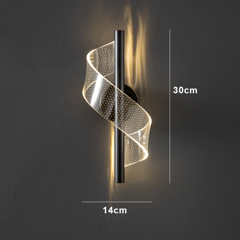 Lámpara de Pared de Vidrio Lujosa - Elegante Candelabro de Vidrio LED