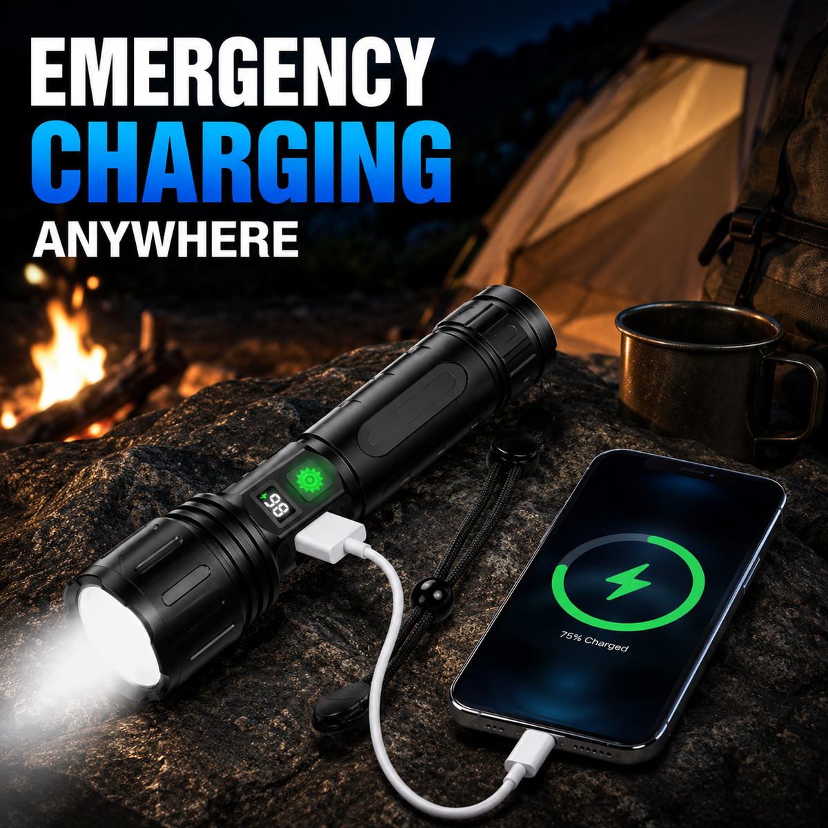 LUMINA TORCH – Linterna táctica de brillo extremo