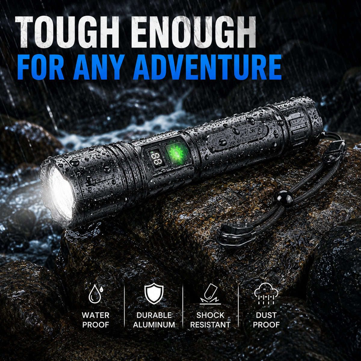 LUMINA TORCH – Linterna táctica de brillo extremo