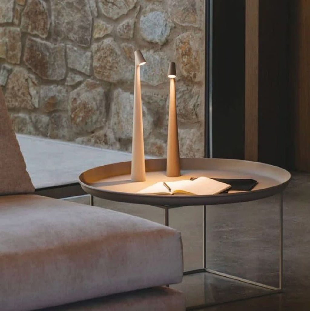 Luz de Ambiente Minimalista Nórdica | Inalámbrica | LED | Lámpara de Lectura | Lámpara de Mesa | Kalsten