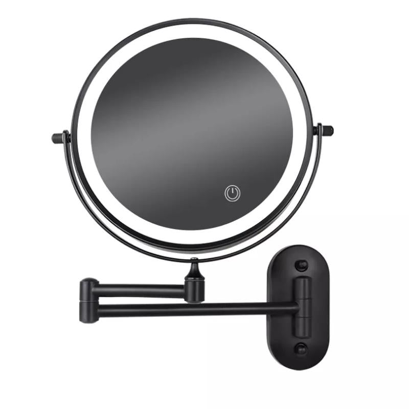 Lisslune | LUMIVIEW – Espejo de Aumento LED Recargable con Control Táctil
