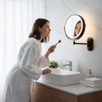 Lisslune | LUMIVIEW – Espejo de Aumento LED Recargable con Control Táctil
