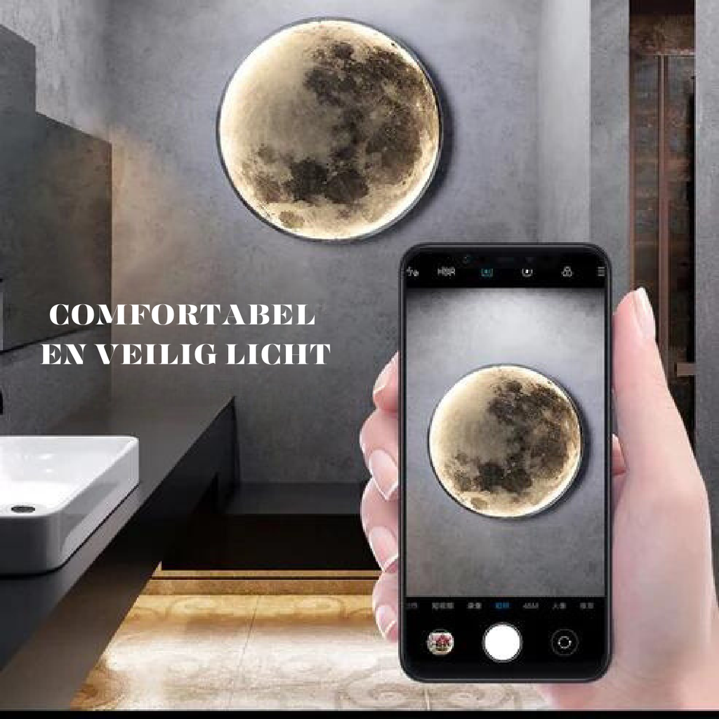 Lámpara Lunar Lunatic - Lámpara Realista de Luna con Dimmabilidad LED